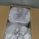 Ciaell 200PCS Silver Plastic Cups - 9Oz Heavy Duty Plastic Cups - Silver Rimmed Cup - Disposable Clear Cup with Silver Rim for Party & Wedding
