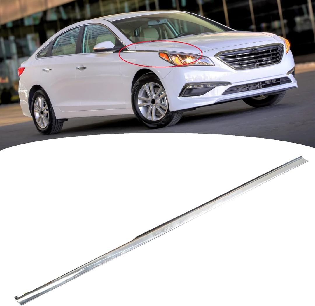 Car Molding Chrome Trim Front Right Replacement for 2015-2017 Sonata 87772-C1000