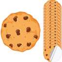 16 Pcs Large Cookie Decals Stickers Chocolate Milk and Cookies Birthday Baby Shower Decoration Stickers 7" Wide Removable Sidewalk Floor Decal for Kids Birthday Party Supplies