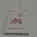 Sattiyrch Christmas Sequin Tree Skirt 36in,White Soft Thick with Golden Snowflakes Decorations for 5FT 6FT 7FT Xmas Tree