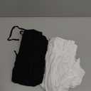 2 Pack Women's Casual Linen Shorts Bermuda Plus Size L-5xl Knee Length High Waist Summer Shorts with Pockets, 3XL 