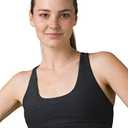 PrAna Women's Kimble Bra, Black Heather, M