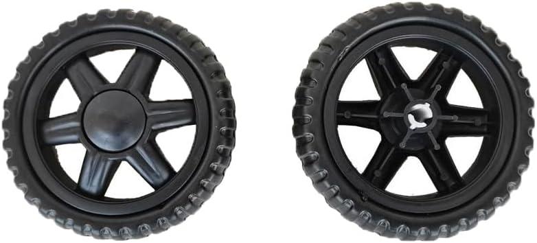 2 Pack Shopping Cart Wheels Replacement 5 inch Dia Rubber Foam Wheel Repair for Grocery Carts Folding Rolling Bag Bowling Ball Laundry Trolley Dolly Garbage Trash Can