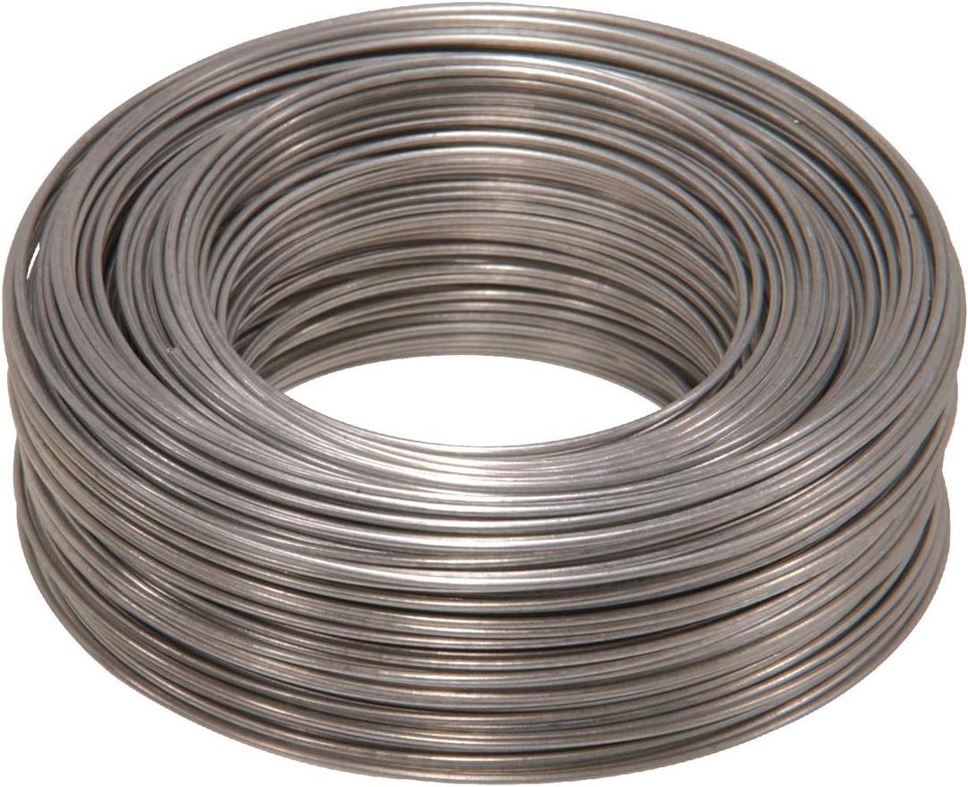 Hillman Steel Wire Rope 20 Gauge Galvanized Hobby Cable Wire, 20 x 175', Corrosion Resistant, Holds 15 lbs, Ideal for Crafts & DIY, Silver | 123106