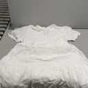 Imily Bela Womens Summer Lace Dresses Eyelet Casual Flowy Babydoll Swing Short Sleeve V Neck Tunic Dress, Size: Medium