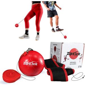 Kickit ZipKick Soccer Training & Juggling for Kids and Adults - Hands-Free Retractable Ball for On-The-Go Practice, Outdoors, Indoors or Backyard, Beach or Tailgate, All Ages Fun & Travel Friendly