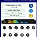 TNZ SGE6 - Audio Graphic Equalizer with Rear RCA/3.5 Auxiliary Input and Output, Built-in Microphone, USB and Bluetooth Input, Preamp for Home Audio, DJ, HiFi Audio Setup (Silver)