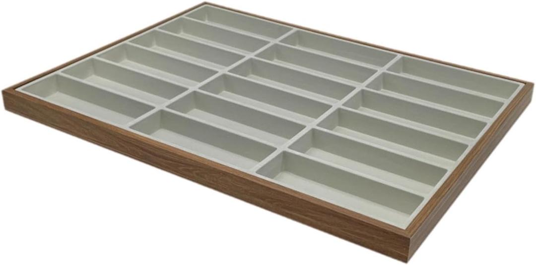 Eyewear Storage Tray for Sunglasses And Accessories, Organizer for Home And Retail, Gray Inner (Gray Inner)
