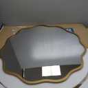 Brightify 30 Inch Round Wall Mirror, Circle Wavy Mirrors with Metal Frame, Round Gold Bathroom Wall Mirror for Over Sink, Living Room, Vanity, Bedroom, Entryway, Fireplace