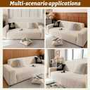 Stretch Sofa Cover for 2-3 Cushion Couch, Washable Couch Cover for Sofa & Loveseat, Non-Slip Sofa Slipcover for Furniture Protection, Soft Couch Covers for Sofa, Pet Friendly
