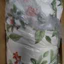 Green Comforter Set Full Size Floral 7-Piece Bedding Set,Botanical Comforter Set with Pillowcases,Soft Microfiber Complete Bedding Sets for All Season