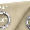 Mrs.Naturall Beige Curtains 54 Inch Long for Bedroom,Room Darkening 80% Blackout Thermal Insulated Black Out Curtains 54 in Length 2 Panels Set