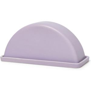THE Butter Dish – Matte Ceramic Butter Keeper with Lid for Countertop Use – 2-Piece Round Design for Standard Butter Sticks – Microwave & Dishwasher Safe (Lavender)
