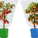2 x 2 Pack Plant Netting Bags, Ultra-fine Mesh Insect Protection for Blueberry, Tomatoes, Fruit Trees (4 ft x 5.9 ft) - Drawstring