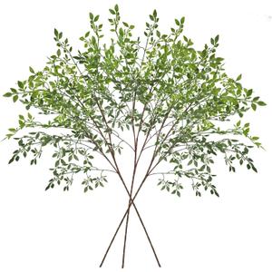 ACJRYO 43" Artificial Greenery Stems (3Pcs) - Realistic Faux Nandina Branches for Vase Fillers, Home Office Wedding Decor, Indoor &Outdoor Fake Plants, Bendable & Weather Resistant