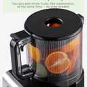 Cold Press Juicer Machine, 6.5" Large Feed Chute Masticating Extractor, Easy to Clean for Whole Fruits & Vegetables, High Yield