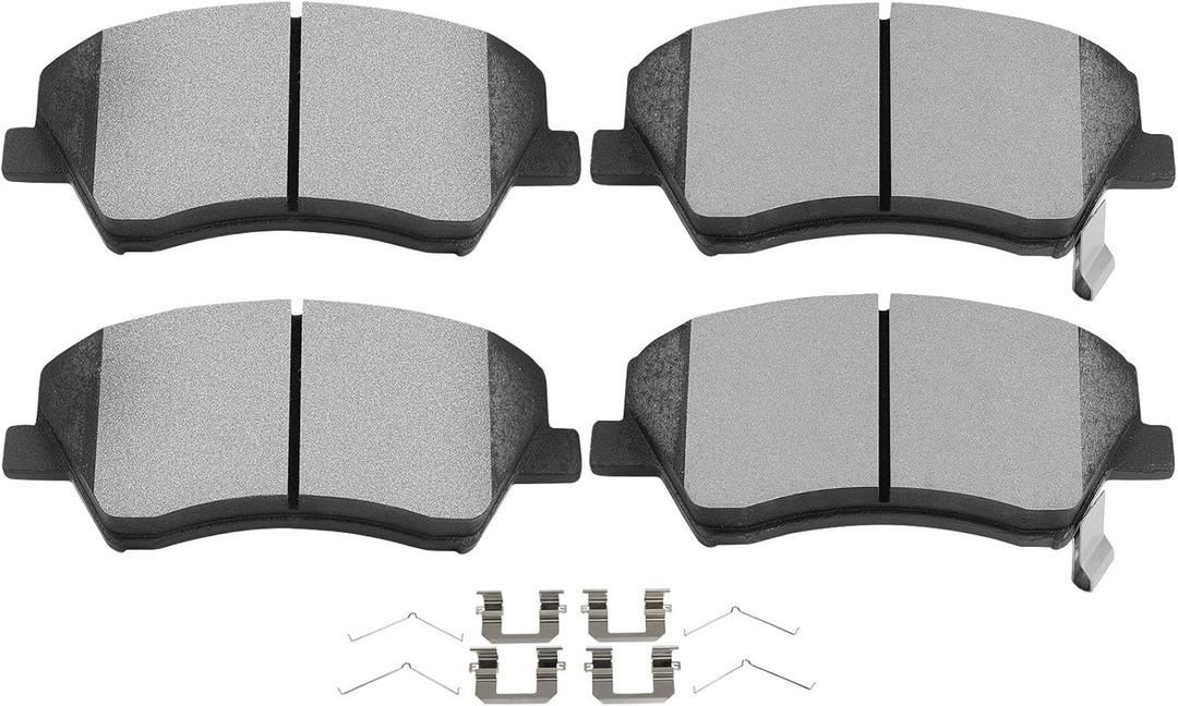 SCITOO D1912 Ceramic Brake Pads Sets Front w/Hardware Replacement For Hyundai For Elantra 2017-2020,For Hyundai For Ioniq 2017-2022,For Kia For Niro 2017-2022