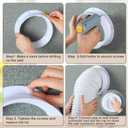 1 Set White Dual Size Wall Mount Connector for Portable Ac Vent Ac Exhaust Hose Coupler for 6 and 6.5 Inches Hose Accessories Plug