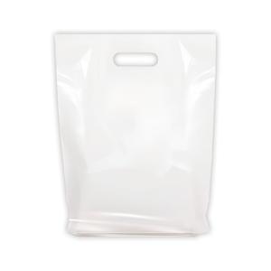 Merchandise Bags, Die Cut Handles, Strong, Durable, and Tear Resistant Bags Perfect for Retail, Boutiques, or Any Events, Different sizes and colors (White, 15x18 Inch (Pack of 100))