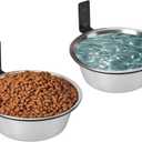 FOYO Elevated Cat Bowls, Raised Cat Food and Water Bowls,Wall Mounted Pet Comfort Feeding Bowls (1.5 cups(12 OZ))