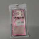 Misscase Magnetic Glitter Case for iPhone 17 Pro 6.3 Inch, Camera Protection, Compatible with MagSafe, Rectangle Cute Bling Sparkle Diamond Colorful Phone Cover, Drop-Tested & Shockproof-Hot Pink