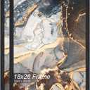 Fxojyvo 18x26 Picture Frame Set of 2 Black Engineered Wood Wall Hanging