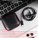 USB C Headphone for Samsung S26 S25 FE S24 A16 A17 Wired Earbuds Magnetic in-Ear Type C Earphone with Microphone Volume Control Bass Stereo Noise Canceling for iPhone 17 Pro Max 16 16e 15 Pixel 10a 9a