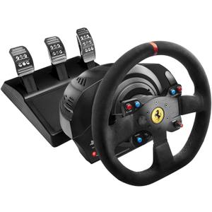 Thrustmaster T300 Force Feedback Ferrari Integral RW Alcantara Edition Racing Wheel (compatible w/ PS5, PS5 Pro, PS4 & PC)