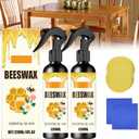 Beeswax Wood Polishing Spray, Beeswax Furniture Polish, Floor Polish, Beewax Care Restorer for Living Rooms,Kitchens,Wood Furniture Floors (2)