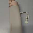 TakeToday Collapsible Water Bottles 20oz (600mL), Foldable Platinum Silicone Travel Water Bottle with Straw & Carry Strap, Leak-Resistant Screw Lid, Wide Mouth, BPA-Free for Hiking, Camping, Travel (Desert Sand)