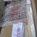 Queen Upholstered LED Bed Frame with 2 Storage Drawers and Adjustable Chic Double Wavy Headboard, Velvet Princess Platform Bed with Charing Station, Solid Wood Slats Support,No Box Spring Needed,Beige