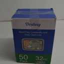 50 Pack (100-Piece) 32 oz Meal Prep Containers Reusable with Easy Open Lids, Sturdy Leakproof Food Safe, Microwave Freezer Dishwasher Safe, To Go Take Out Plastic Food Storage Pans with Lids, Black