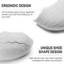 Anti Slip Toe & Heel Pads with Ergonomic Design,Shoe Fillers Inserts for Loose Shoes -