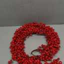 TURNMEON 6 Ft Red Christmas Garland Decorations Red Berries Garland Xmas Garlands for Decoration Christmas Artificial Garland for Mantle Fireplace Table Stairs Railing Indoor Outdoor Winter Holiday