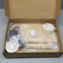 2-in-1 Drive-Thru Tray: Car Food Tray, Wood Car Trays for Eating in Parked Car, Car Desk for Laptop, Car Cup Holder Tray for Road Trip, Taxi, RVs, Truck Drivers