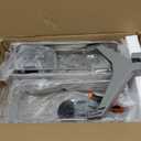 ODesign 3 Tier Height-Adjustable Shower Caddy Hanging Anti-Swing-Over The Shower Head Caddy-Storage Organizer Bathroom Shelves Basket-Silver