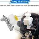 Brake Master Cylinder with Reservoir No.26401-AG031 for Subaru Forester 2008-2013 Hydraulic Master Cylinder Aluminum Alloy,Plastic 1 Pc