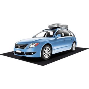 Extra Large 6.6 x 16.4ft Garage Floor Mat- Absorbent/Waterproof Oil Maintenance Mat to Protect Garage Floor Surface- Reusable Oil Spill Mat for Under Car Garage Shop Parking Floor Driveway (Black)