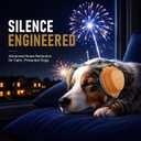 Premium Dog Ear Muffs Noise Protection, Up to 30dB NRR Noise Reduction, Noise Cancelling Headphones For Dogs, Buckle-Free Easy Wear for Thunder, Fireworks, Travel & Grooming, Large Dogs