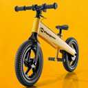 Electric Bike for Kids, Electric Balance Bike for Ages 3-8 Years Old,Kid Electric Motorcycle with 2 Speed Modes,Push-Button Brakes, 12 Inch Dirt Off-Road Tire and Adjustable Seat, Yellow