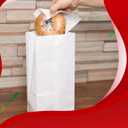 Concession Essentials 4lb White Paper Bags - Pack of 150ct. White Paper Lunch Bags. Great for Holiday Cookie Bags and Arts and Crafts., (CEwhite4lbPaperBag-150CT)