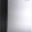 West Bend Mini Fridge Compact Refrigerator for Home Office or Dorm, Auto Defrost with Reversible Door, Energy Star Rated, 4.4-Cu.Ft., Stainless Steel (Metallic)