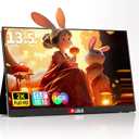 13.5''Portable Monitor for latop ,2K FHD 60HZ Laptop Monitor Screen,USB-C and HDMI Inputs, Ultra-Slim IPS Panel with HDR and Premium Smart Cover & Speakers for Laptop,PC,Phone,PS4/5,Switch,Mac,Xbox