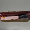 Dual-Voltage Curling Iron: 110V-240V 1 1/2 Inch Ceramic Wide Barrel 2-in-1 Curling Iron for Chin Length Hair - Europe Travel for Soft Curls with Clamp (Gold)