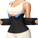 Junlan Sweat Waist Trainer for Women - Sauna Waist Trimmer for Working Out (3X-Large, Blue)