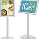 Heavy Duty Pedestal Sign Holder, 11"x17" Sign Stand Outdoor Indoor