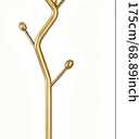 68.9 Inch Tall Modern Coat Rack,Gold Freestanding Coat Rack Tree,Heavy-Duty Metal Coat Rack Freestanding with Sturdy Marble Base for Entryway,Hallway,Bedroom,Holds Coats Hats Bags Scarves
