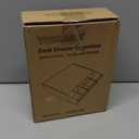 Under Desk Drawer Storage with 3 Drawers, Large Desk Drawer Attachment for office, Drawer Organizer Slide Out, Plastic Stick on Drawer White