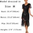 1920s Dresses for Women Flapper Dress Gatsby Dresses for Women Roaring 20's Dress (M)