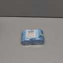 LaRibbons Christmas Wired Ribbon 2.5 inch Double Faced Blue Snowflakes and Striped Christmas Ribbon for Tree Garland, Wreath Bow, Xmas Crafts Decorations, 2 Rolls 10 Yards Total